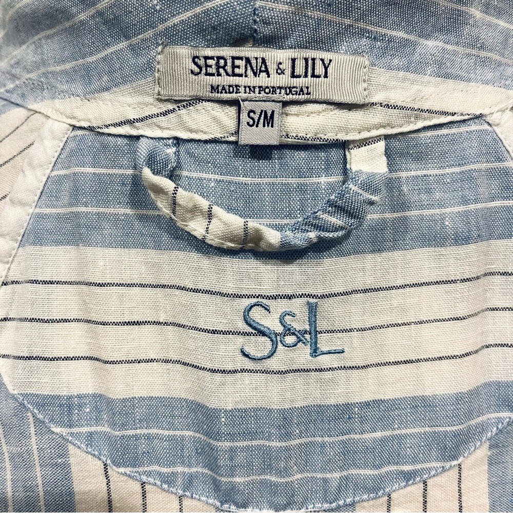Serena & Lily Porto Linen Robe - Picture 6 of 6